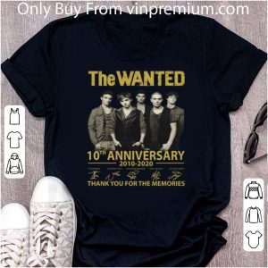 Official The Wanted 10th Anniversary Signatures Thank You For The Memories shirt 4