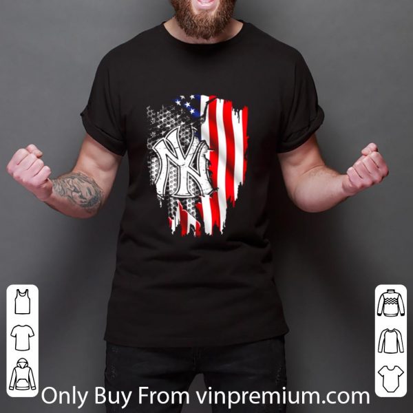 Nice New York Yankees Inside American Flag shirt 3