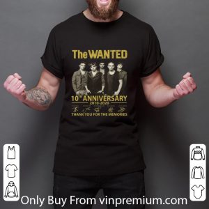 Official The Wanted 10th Anniversary Signatures Thank You For The Memories shirt 5