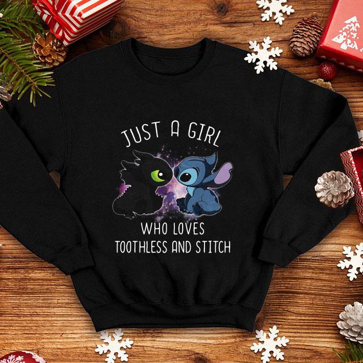 Just A Girl Who Loves Toothless And Stitch shirt