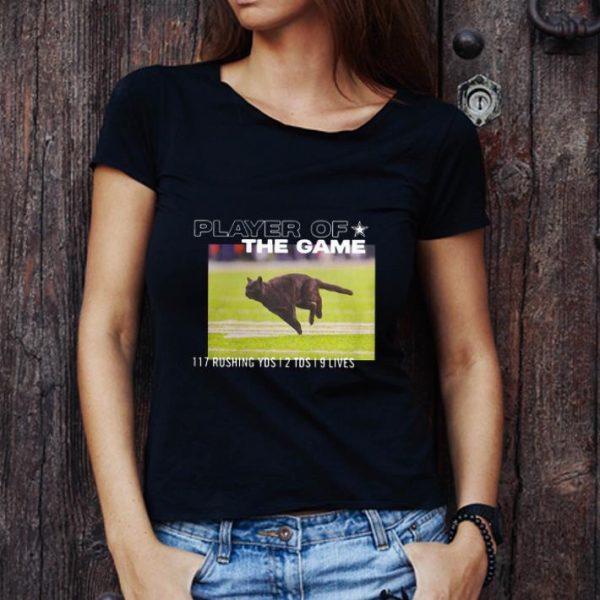 Premium Dallas Cowboys Black Cat Player Of The Game 117 Rushing Ysd 2 Tds 9 Lives shirt 1