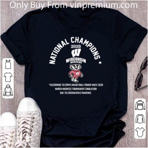 Official National Champions 2020 Wisconsin Badgers shirt 4