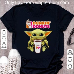 Premium Baby Yoda Hug Dunkin’ Donuts Star Wars shirt 4