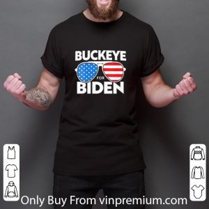 Pretty Buckeye For Biden American Flag shirt 5