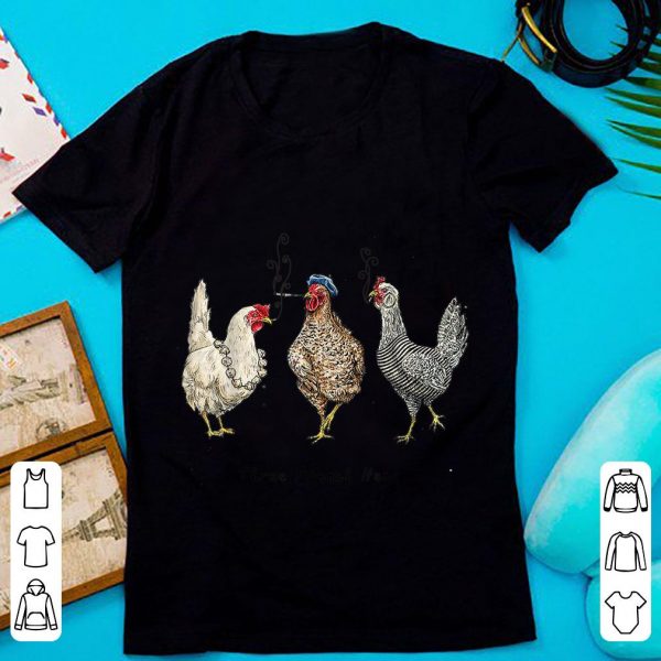 Awesome Three French Hens Smoking Christmas shirt 1