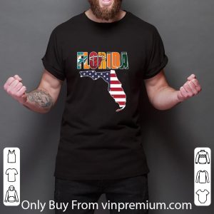 Pretty Florida America Map 4th Of July Independence Day shirt 5