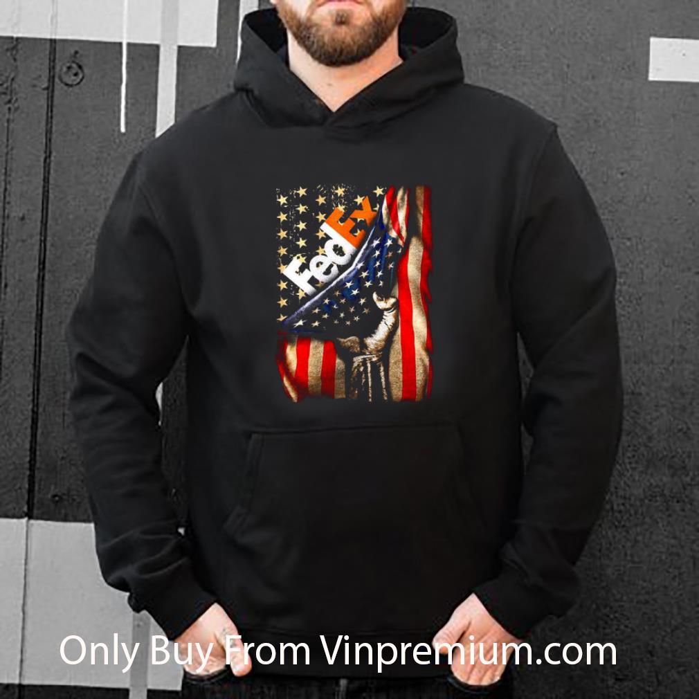 Pretty Logo Fedex American Flag Hand 4th Of July Independence Day shirt