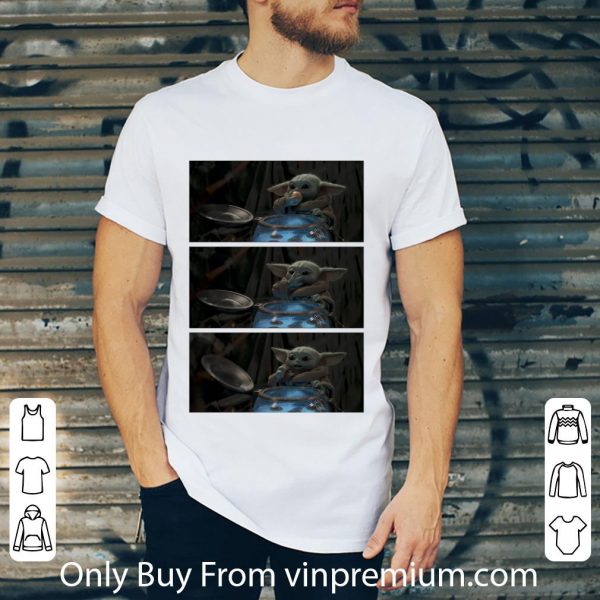 Awesome Star Wars The Mandalorian The Child Eating Panels shirt 2