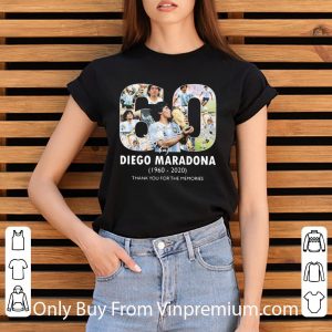 Great 60 Diego Maradona 1960 – 2020 Thank For You The Memories shirt 5