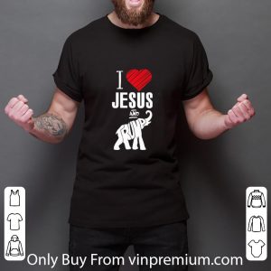 Pretty I Loves Jesus And Trump Elephant shirt 5