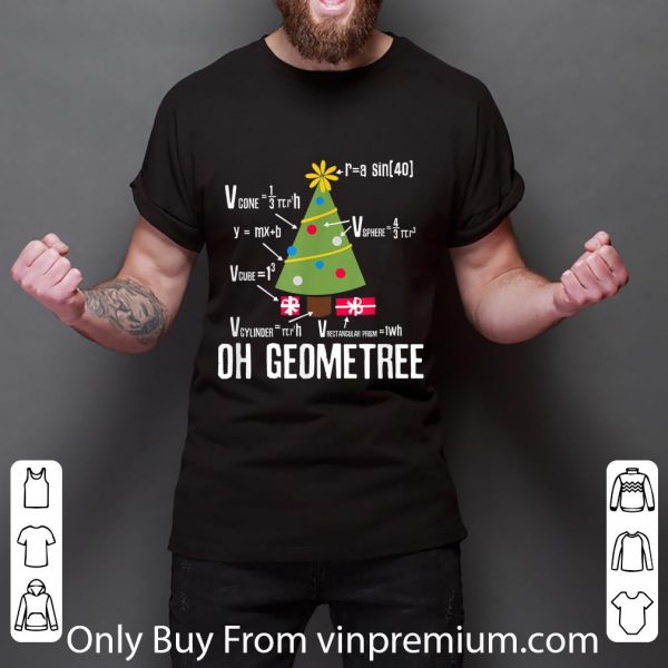 Nice Christmas Math Oh GeomeTree shirt 3