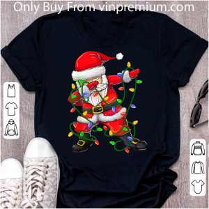 Nice Dabbing Santa Christmas Lights shirt 4