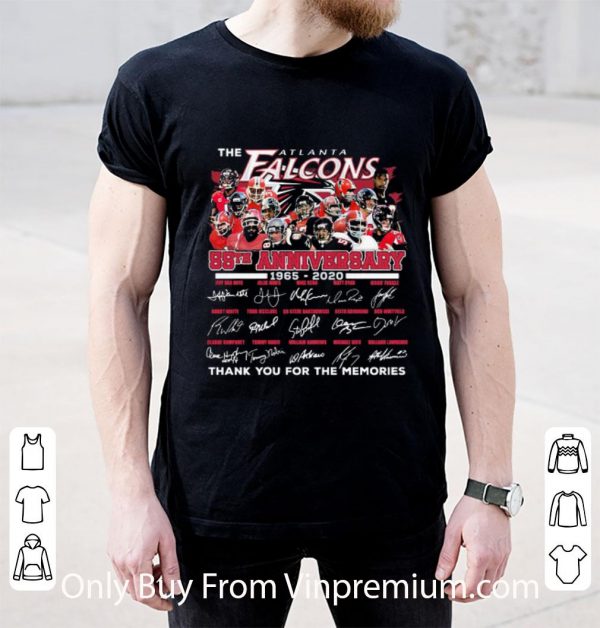 Original The Atlanta Falcons 55th Anniversary 1965 2020 Signature shirt 2