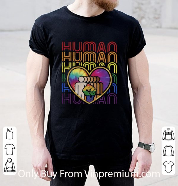Hot Human Black Lives Matter Heart Lgbt Skin Colors shirt 2