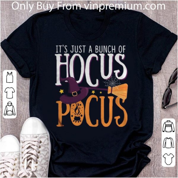 Hot Halloween It’s Just A Bunch Of Hocus Pocus Witch shirt 2