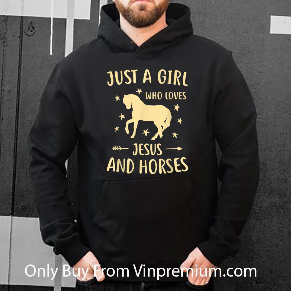 Top Just A Girl Who Love Jesus And Horses shirt