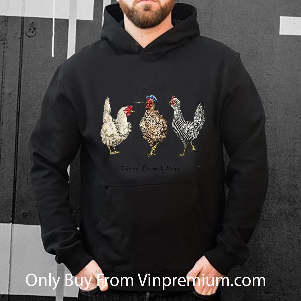 Awesome Three French Hens Smoking Christmas shirt