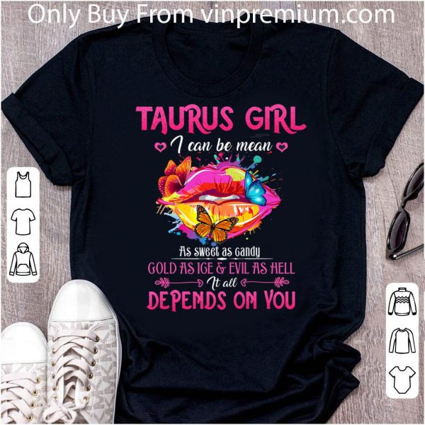 Original Taurus Girl Lips April May Queen Birthday Zodiac shirt 2