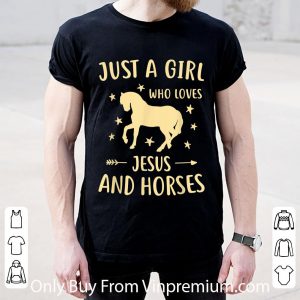 Top Just A Girl Who Love Jesus And Horses shirt 4