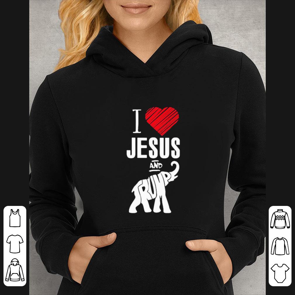 Pretty I Loves Jesus And Trump Elephant shirt