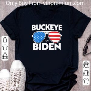 Pretty Buckeye For Biden American Flag shirt 4