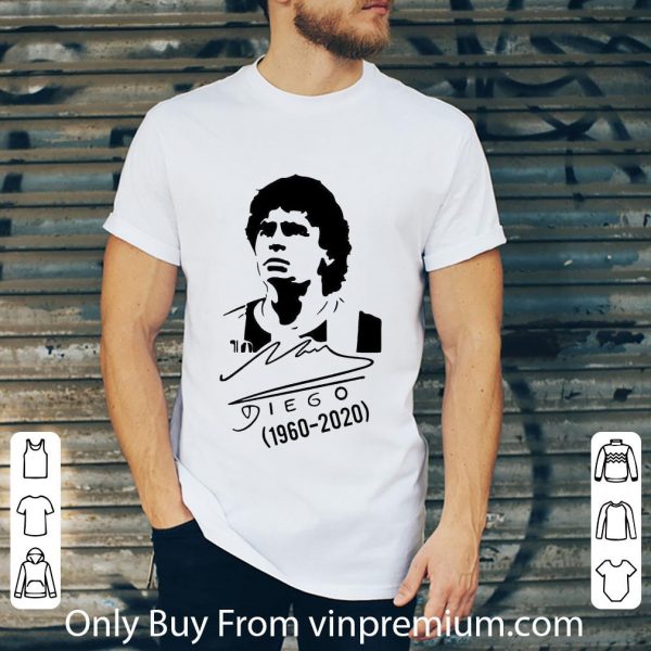 Awesome RIP Diego Maradona Argentine Soccer Legend Signature shirt 2