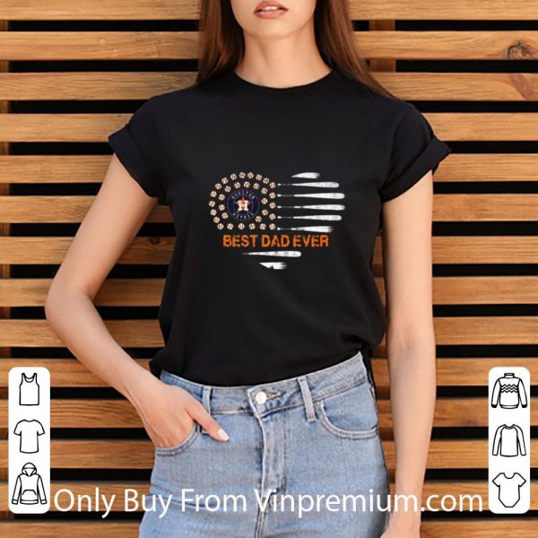 Great Logo Houston Astros Best Dad Ever Father's Day American Flag shirt 3