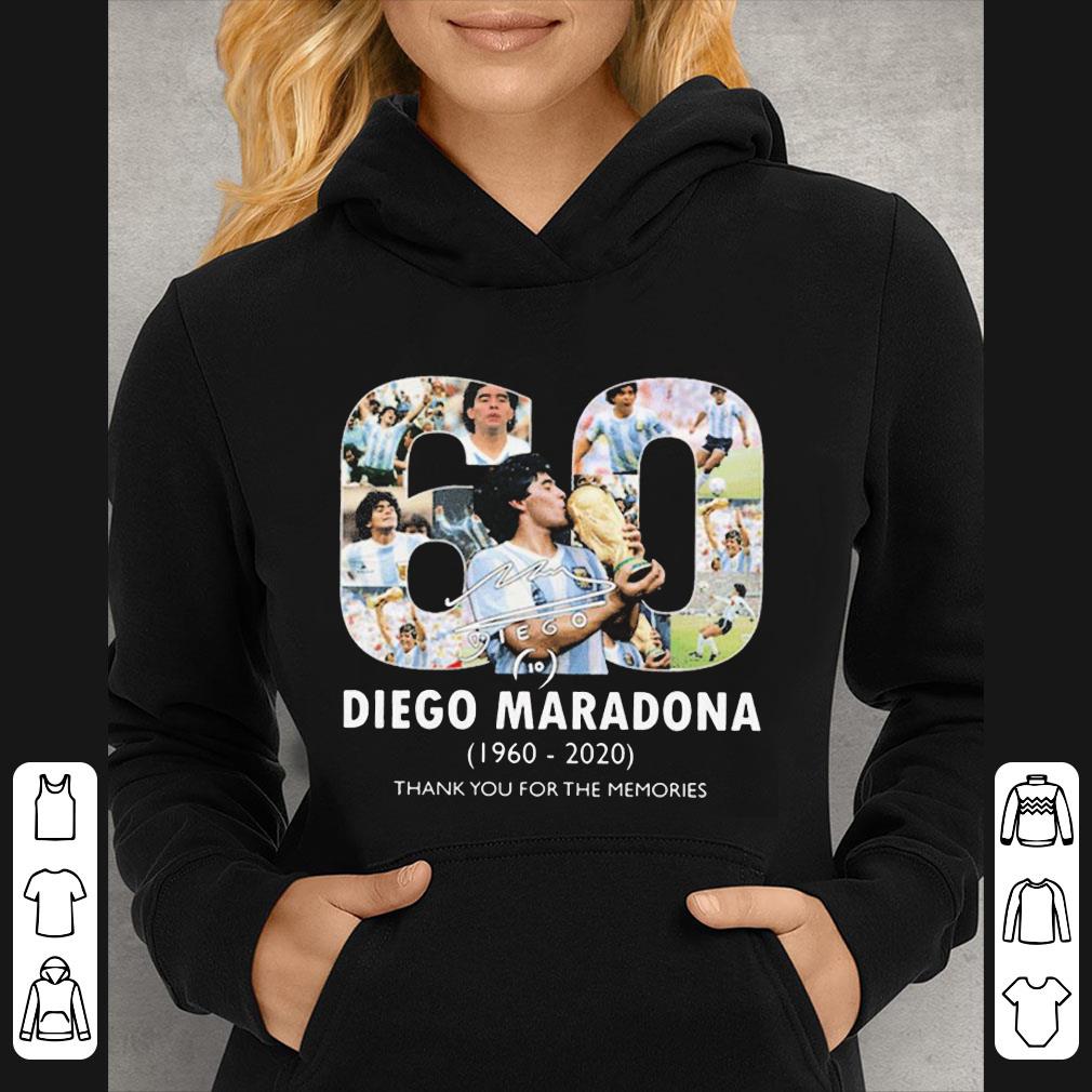 Great 60 Diego Maradona 1960 – 2020 Thank For You The Memories shirt