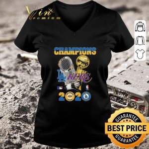Original Champions Los Angeles Dodgers And Los Angeles Lakers 2020 shirt 5