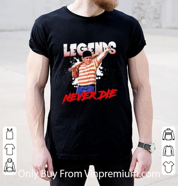 Official Sandlot Comedy Legend Never Die Baseball shirt 2