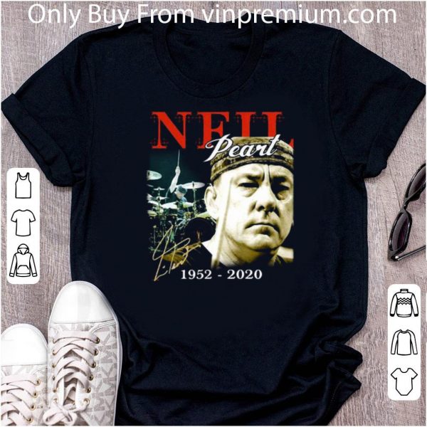 Awesome Neil Peart Drummer 1952-2020 Signatures shirt 1