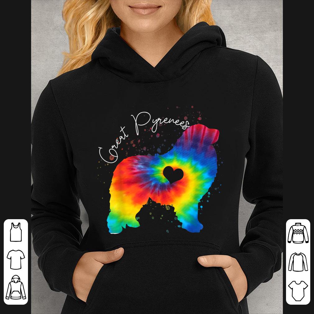 Original Great Pyrenees Tie Dye Rainbow Dog Lover shirt 7 Original Great Pyrenees Tie Dye Rainbow Dog Lover shirt