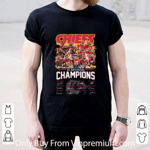 Premium Kansas City Chiefs 2020 Nfc North Divison Champions Players Signatures shirt 4
