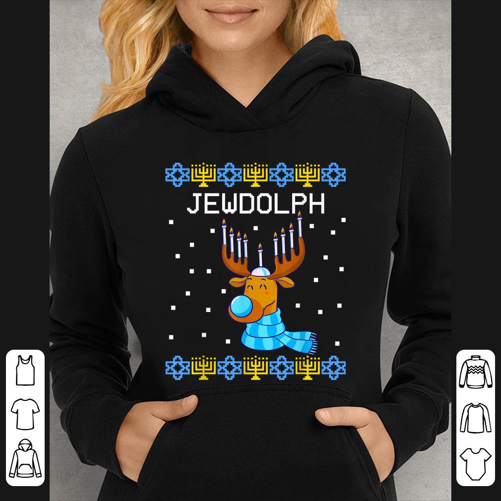 Original Jewdolph Ugly Hanukkah Sweater Reindeer shirt