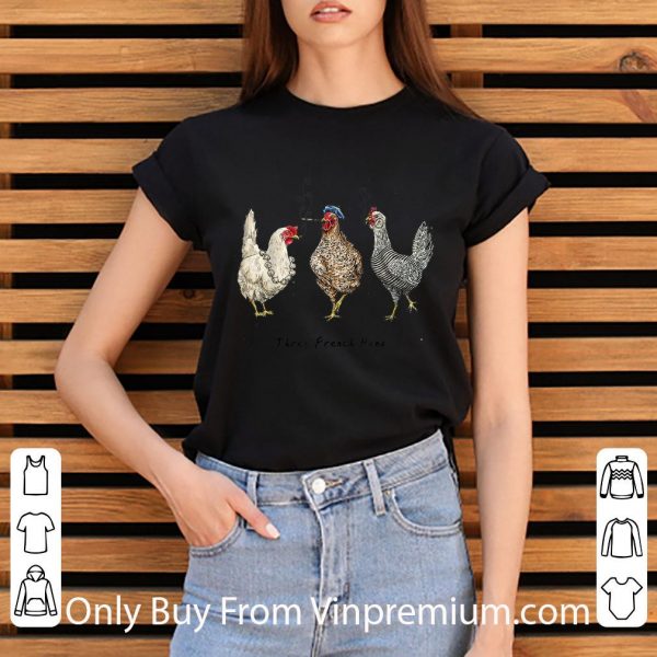 Awesome Three French Hens Smoking Christmas shirt 3