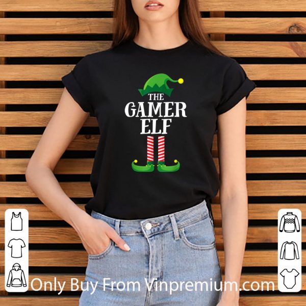 Awesome Gamer Elf Matching Family Group Christmas shirt 3