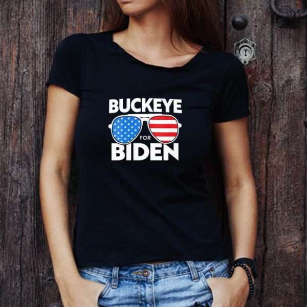 Pretty Buckeye For Biden American Flag shirt 1