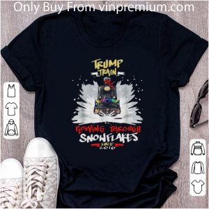 Official Trump Train Plowing Through Snowflakes Since 2016 shirt 4