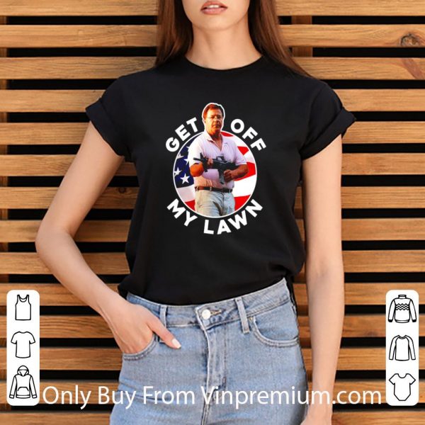 Awesome St Louis Couple Guns Get Out Off My Lawn shirt 3