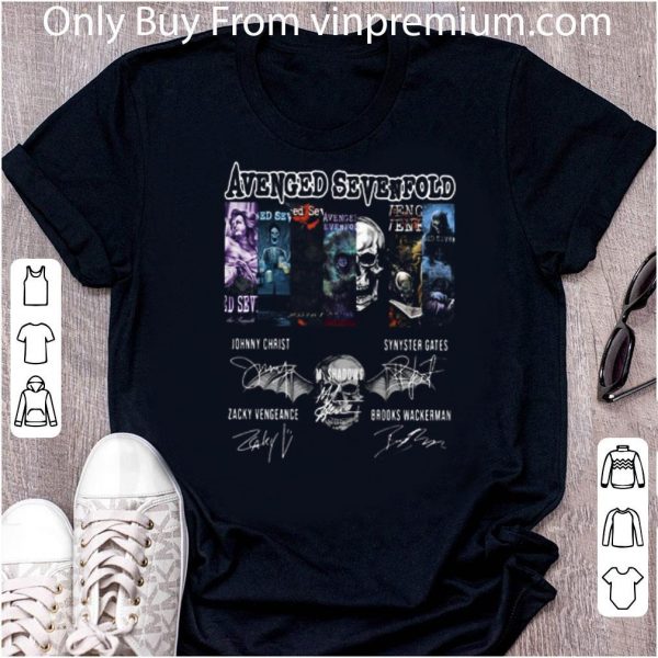 Top Avenged Sevenfold Band Signatures shirt 2