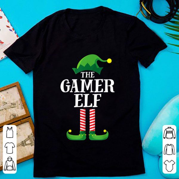 Awesome Gamer Elf Matching Family Group Christmas shirt 1