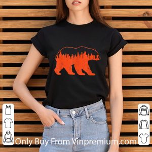 Top Downtown Chicago City Skyline Walking-Bear shirt 5