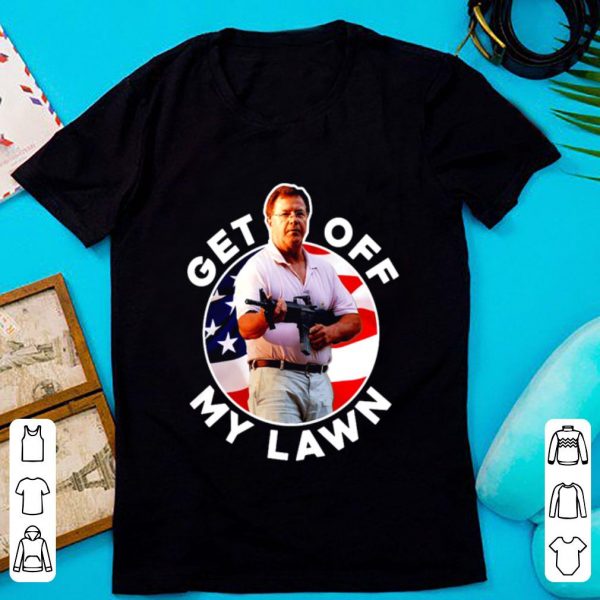 Awesome St Louis Couple Guns Get Out Off My Lawn shirt 1