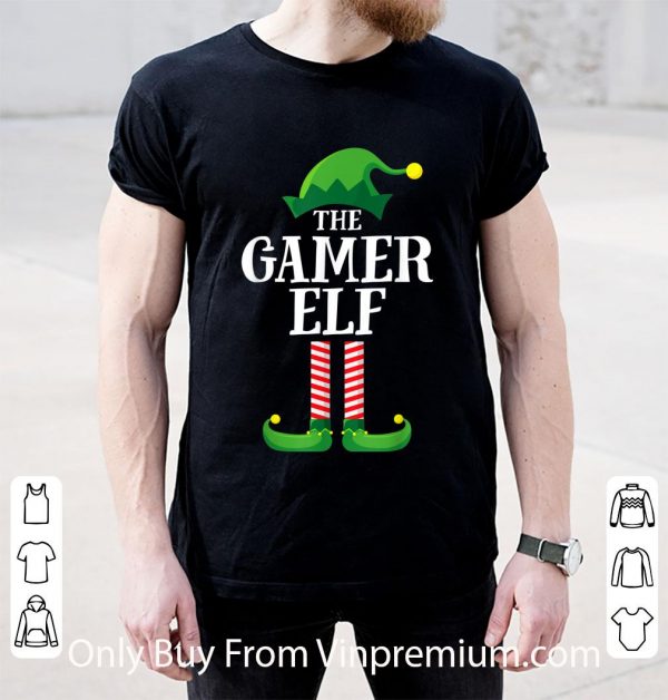 Awesome Gamer Elf Matching Family Group Christmas shirt 2