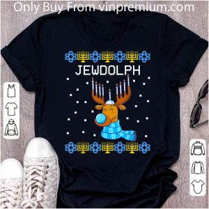 Original Jewdolph Ugly Hanukkah Sweater Reindeer shirt 4