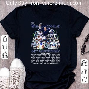 Top The Seahawks 46th Anniversary 1974 2020 Thank You For The Memories shirt 4