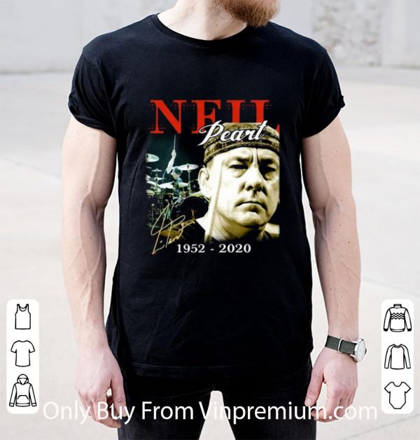 Awesome Neil Peart Drummer 1952-2020 Signatures shirt 2