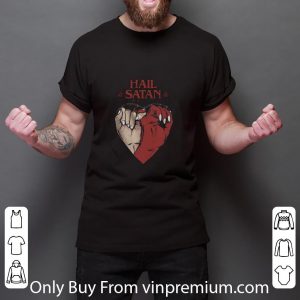 Great Hail Satan Heart shirt 5