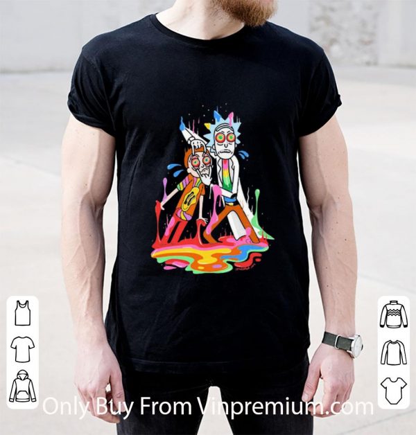 Official Lgbt Rick And Morty Watercolor shirt 2