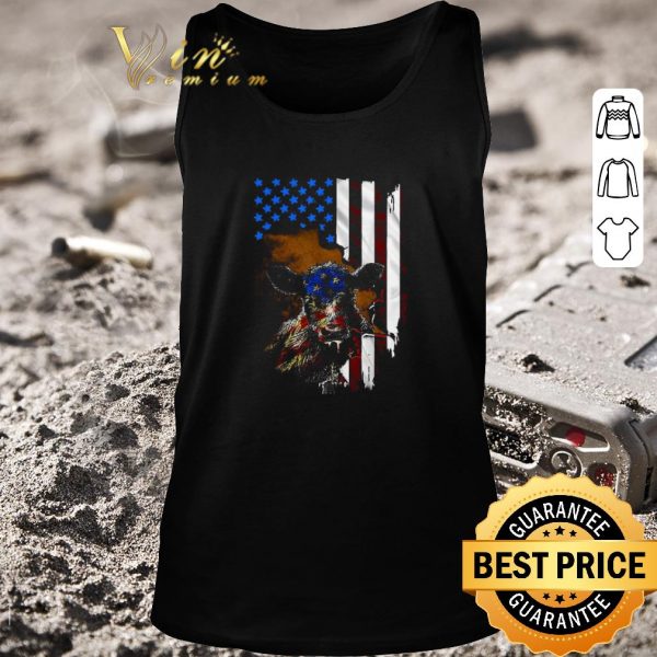 Official Cow American Flag shirt 2